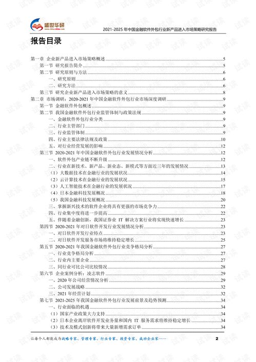 2021-2025年中國金融軟件外包行業(yè)新產(chǎn)品市場進入策略研究報告